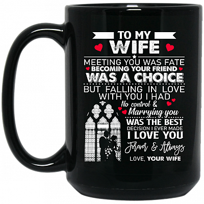 15 oz. Black Mug