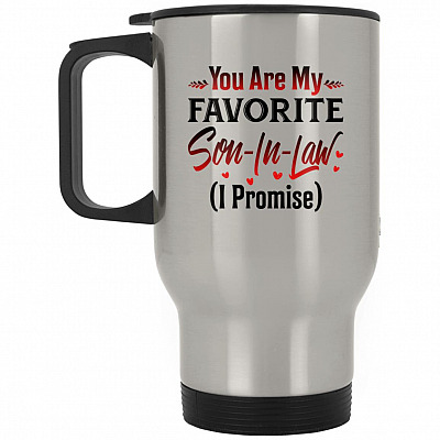 14 oz. Silver Travel Mug