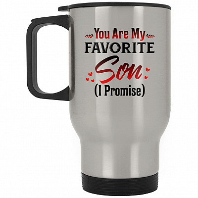 14 oz. Silver Travel Mug