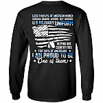 Less Than 2% Of American Women, Black, Long Sleeve