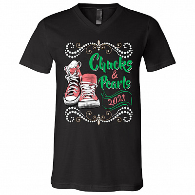 Chuck Shirt, Black, V-Neck T-Shirt