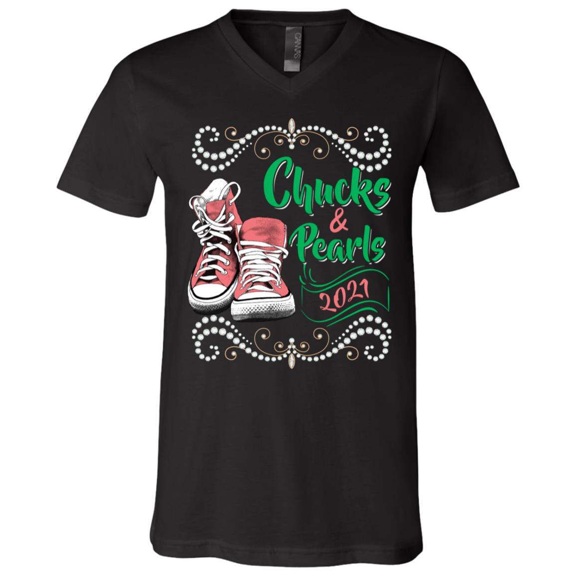 Chuck Shirt, Black, V-Neck T-Shirt