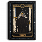 RBG Justice Tarot Ruth Bader Ginsburg Feminist Framed Canvas Prints - Unframed Poster, White, 0.75'' Framed Canvas