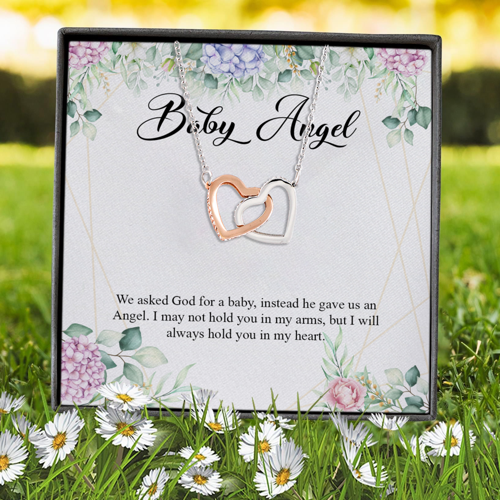 2HP. Baby Angel(4) Interlocking Hearts Necklace 7