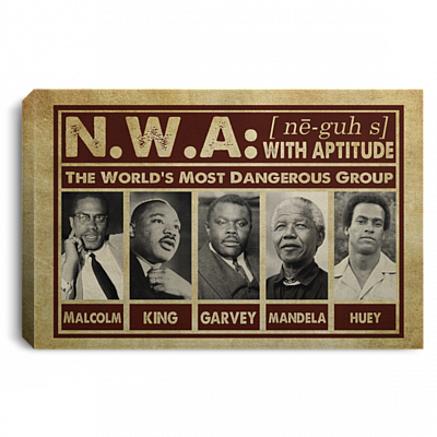 Cilvil Right African American Leader the World Most Powerful Group Framed Canvas Prints - Unframed Poster, White, 0.75'' Framed Canvas