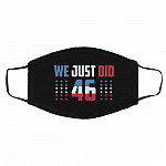 We Just Did 46 Washable, Black, Cloth Face Cover – Medium/Large