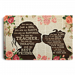 Pitbull You Are Not Just A Dog You Are My Sanity Gallery Wrapped Framed Canvas Prints - Unframed Poster, White, 0.75'' Framed Canvas