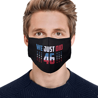 Alternative view of We Just Did 46 Washable Reusable Custom Printed Cloth Face Mask Cover