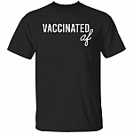 Vaccinated Shirt, Black, Unisex T-Shirt
