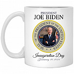 Joe Biden President Inauguration Mug, White, 11 oz. White Mug