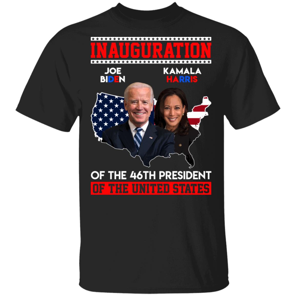 Joe Biden Kamala Harris Inauguration Of The 46th President Of The United States January 20th 2021 T-Shirt, Black, Unisex T-Shirt