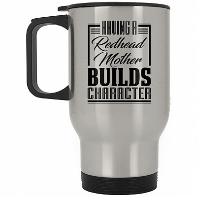 14 oz. Silver Travel Mug