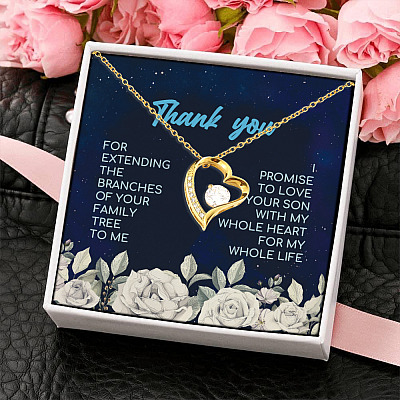 Thank You For Extending The Branches Of Your Family Tree To Me Forever Love Pendant Necklace