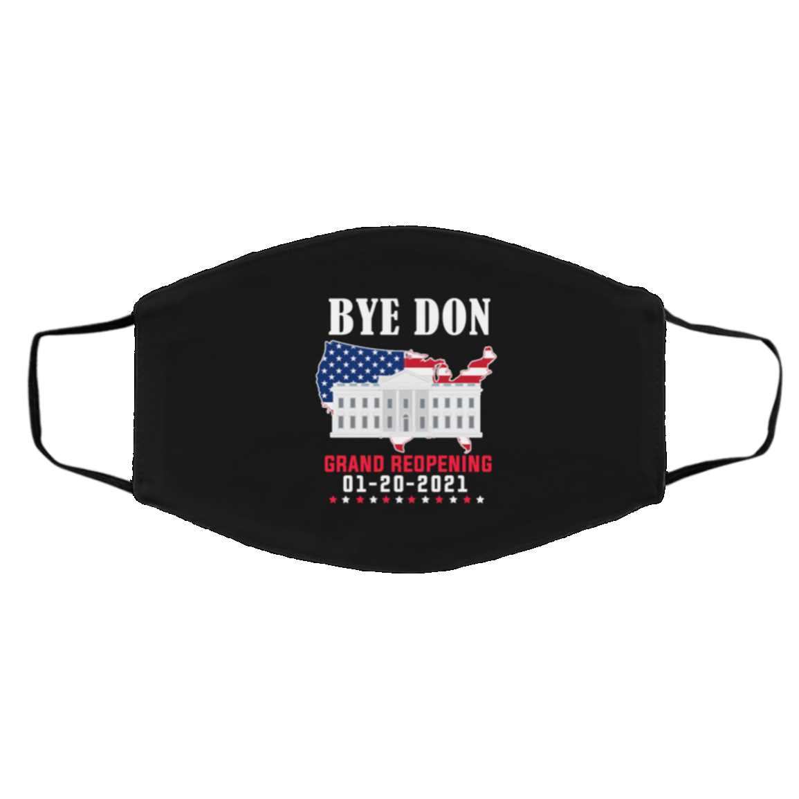 Byedon White House Grand Reopening Presidential Inauguration Day Washable Reusable Face Mask, White, Cloth Face Cover – Medium/Large Byedon White House Grand Reopening Presidential Inauguration Day Washable Reusable Face Mask, White, Cloth Face Cover – Medium/Large