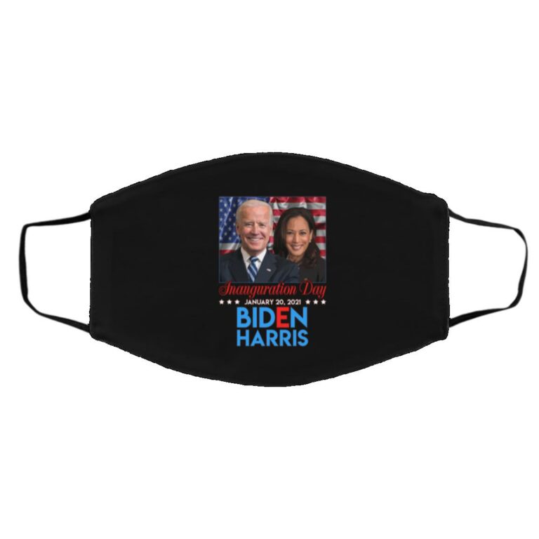 Joe Biden Kamala Harris Face Mask, Black, Cloth Face Cover – Medium/Large