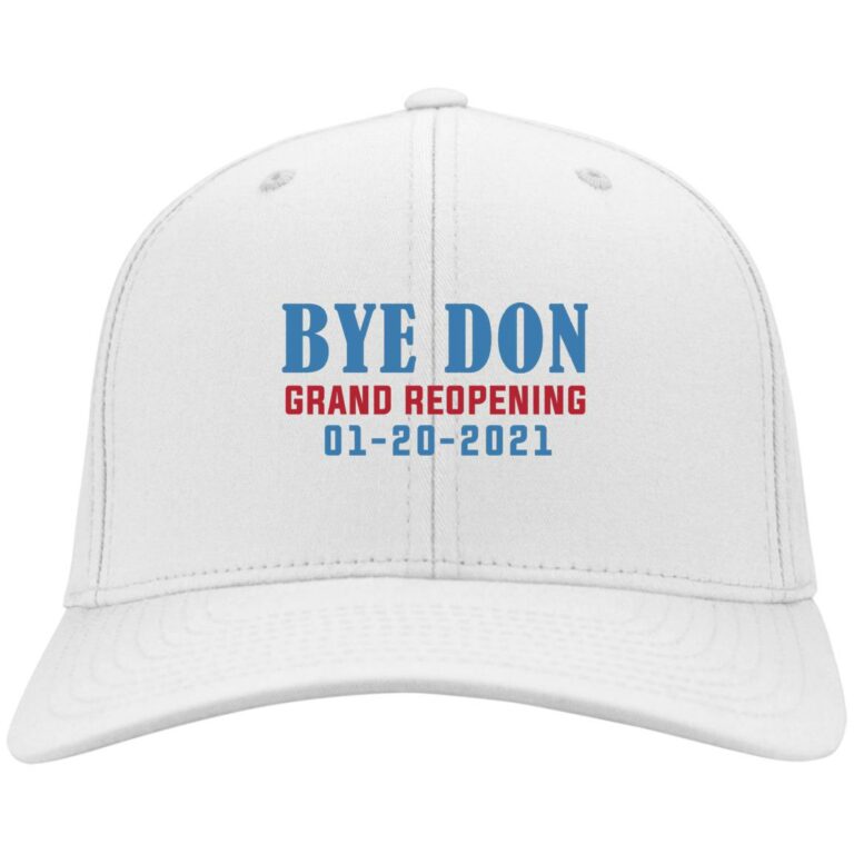 Byedon White House Grand Reopening Inauguration Day 01202021 Twill Cap - Snapback Hat - Trucker Hat, White, Twill Cap