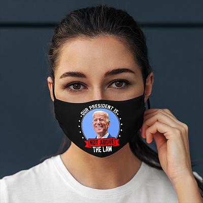 Alternative view of Our President Is Not Above the Law Presidential Inauguration Day Washable Reusable Face Mask