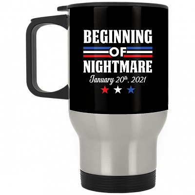 14 oz. Silver Travel Mug