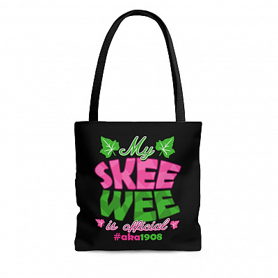Kamala Harris My Skee Wee Is Official Aka Sorority 1908 All Over Print Tote Bag – Shoulder Bag