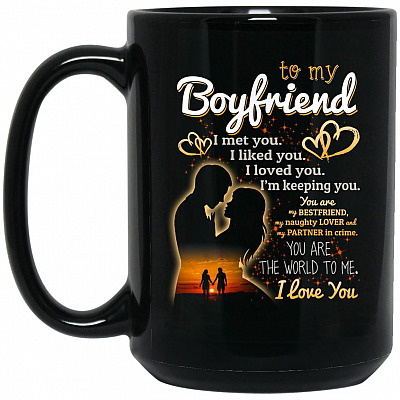 15 oz. Black Mug