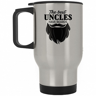14 oz. Silver Travel Mug