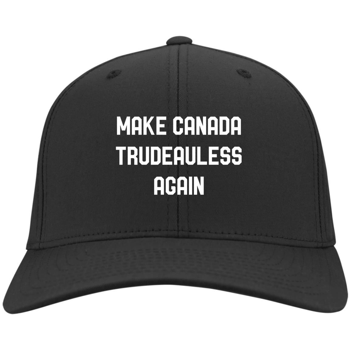 Make Canada Trudeauless Again Funny Twill Cap - High-Profile Snapback Hat - Trucker Hat - Beanie - Knit Cap, Black, Twill Cap Make Canada Trudeauless Again Funny Twill Cap - High-Profile Snapback Hat - Trucker Hat - Beanie - Knit Cap, Black, Twill Cap