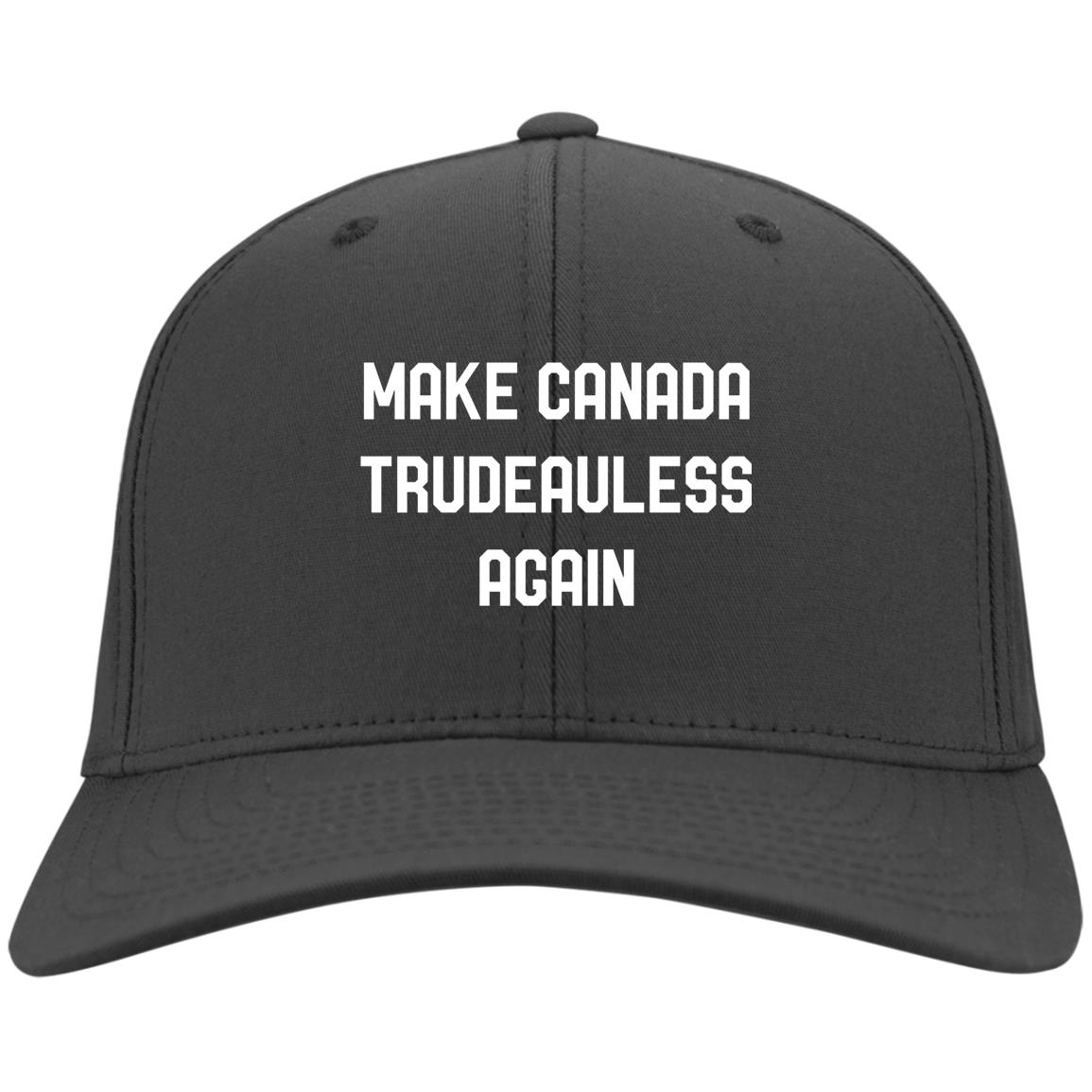 Make Canada Trudeauless Again Funny Twill Cap - High-Profile Snapback Hat - Trucker Hat - Beanie - Knit Cap, Charcoal, Twill Cap Make Canada Trudeauless Again Funny Twill Cap - High-Profile Snapback Hat - Trucker Hat - Beanie - Knit Cap, Charcoal, Twill Cap