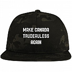 Make Canada Trudeauless Again Funny Twill Cap - High-Profile Snapback Hat - Trucker Hat - Beanie - Knit Cap, Multicam Black, Flat Bill Premium Snapback