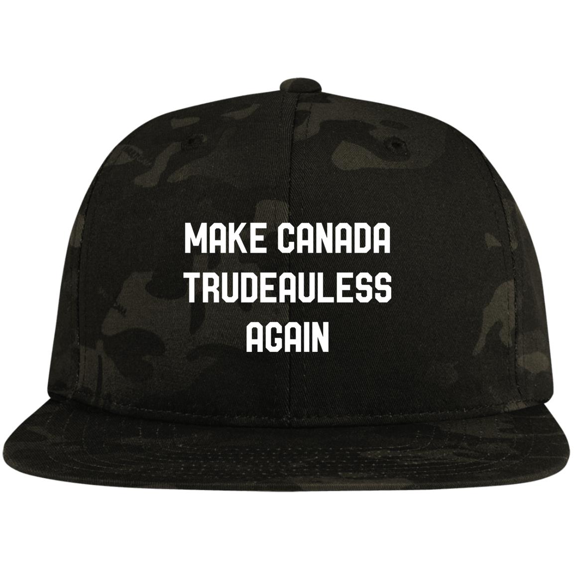 Make Canada Trudeauless Again Funny Twill Cap - High-Profile Snapback Hat - Trucker Hat - Beanie - Knit Cap, Multicam Black, Flat Bill Premium Snapback Make Canada Trudeauless Again Funny Twill Cap - High-Profile Snapback Hat - Trucker Hat - Beanie - Knit Cap, Multicam Black, Flat Bill Premium Snapback