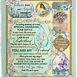 In Loving Memory Of A Very Special Husband, White, Cozy Plush Fleece Blanket - 50x60