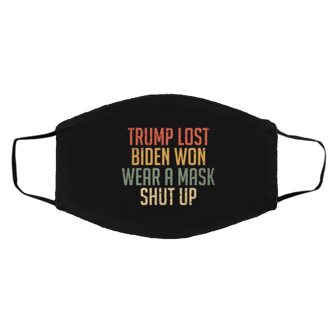 Trump Mask, Black, Cloth Face Cover – Medium/Large Trump Mask, Black, Cloth Face Cover – Medium/Large