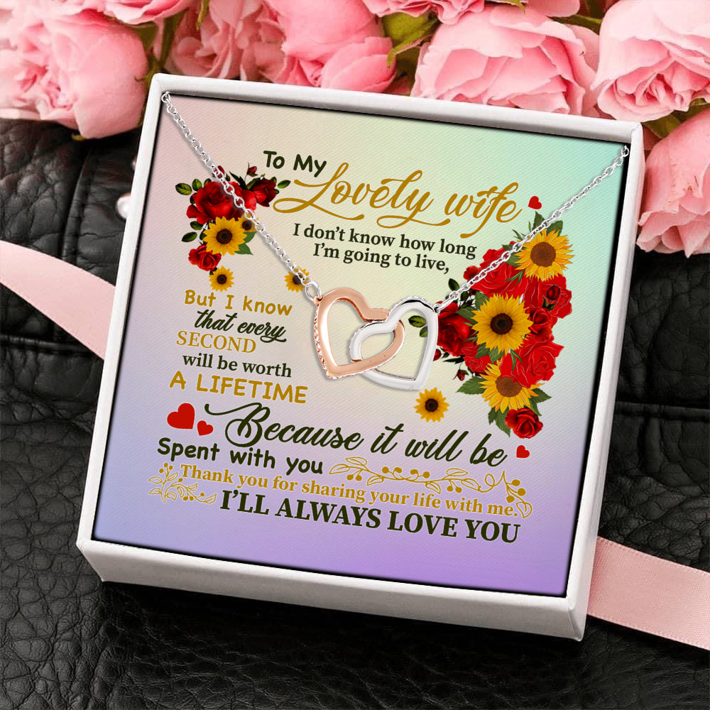 8KNG. Sharing Life_mess Interlocking Hearts Necklace 4