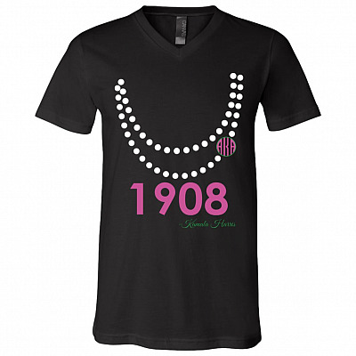 T shirts KML 1, Black, V-Neck T-Shirt