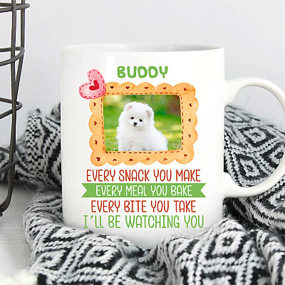 Alternative view of Personalized Photo Every Snack You Make I'll Be Watching You Ceramic Coffee Mug - Water Bottle