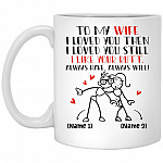 Personalized To My Wife I Loved You, White, 11 oz. White Mug