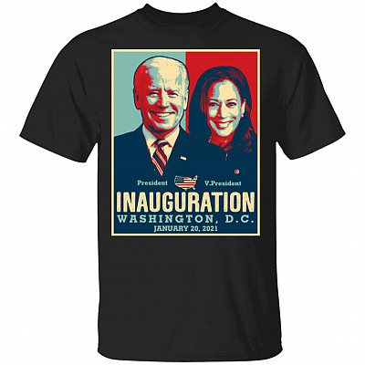 President Joe Biden Kamala Harris Shirt, Black, Unisex T-Shirt