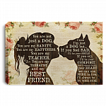 Pitbull You Are Not Just a Dog You're My Teacher My Best Friend Framed Canvas - Unframed Poster, White, 0.75'' Framed Canvas Pitbull You Are Not Just a Dog You're My Teacher My Best Friend Framed Canvas - Unframed Poster, White, 0.75'' Framed Canvas