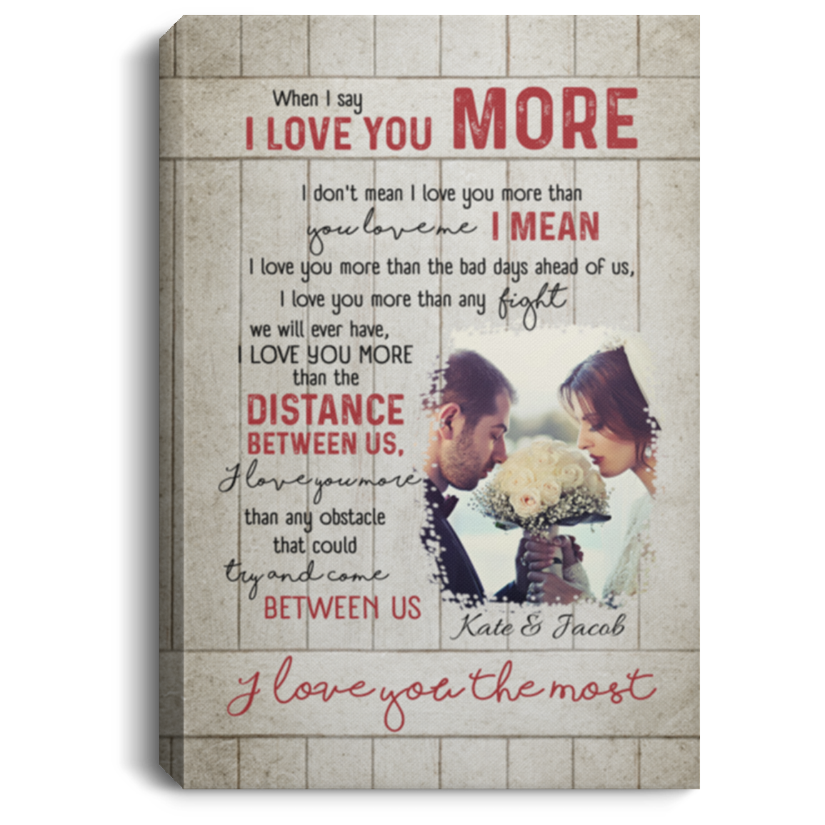 Personalized Custom Photo When I Say I Love You More Husband And Wife Framed Canvas Prints - Unframed Poster, White, 0.75'' Framed Canvas Personalized Custom Photo When I Say I Love You More Husband And Wife Framed Canvas Prints - Unframed Poster, White, 0.75'' Framed Canvas