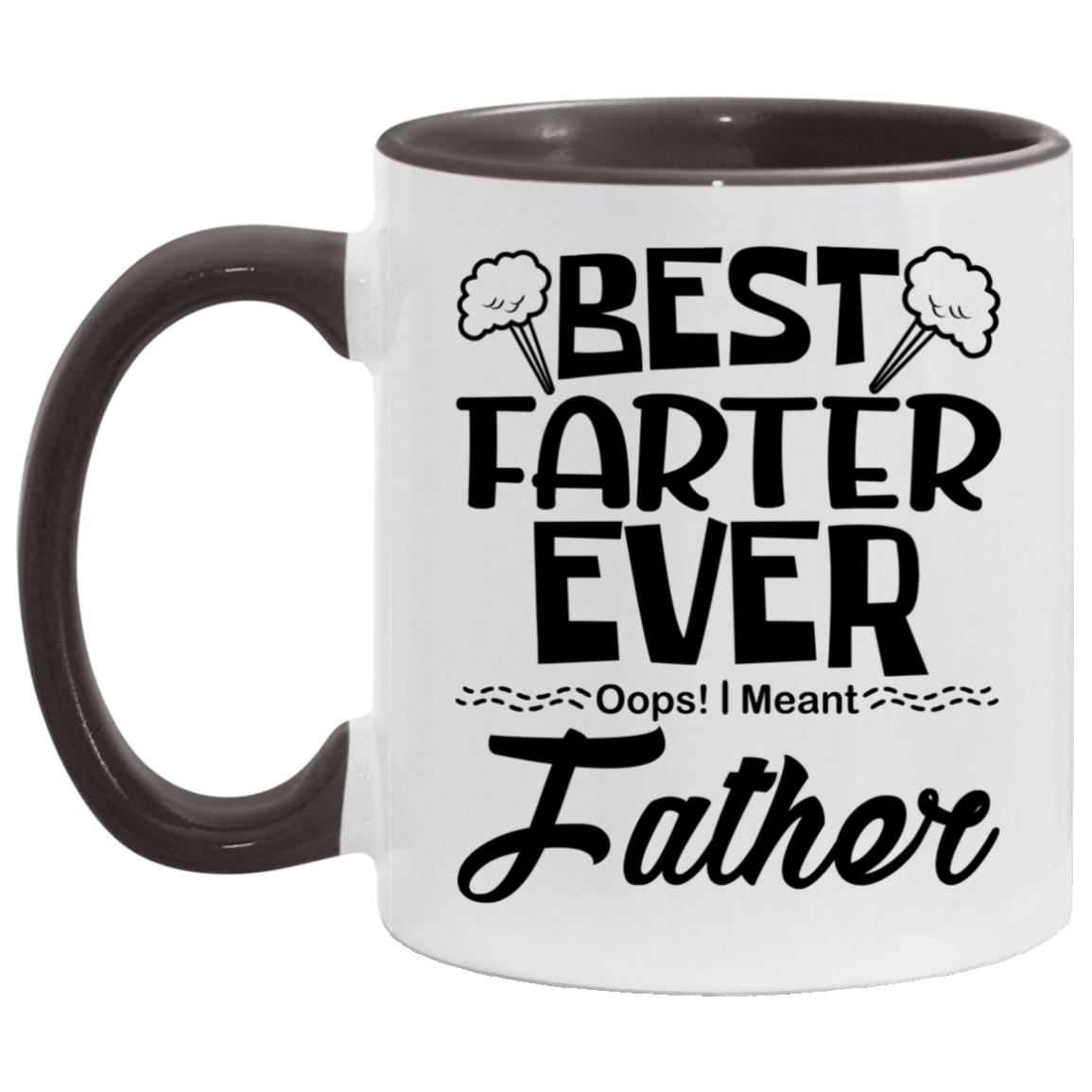 Farter Accent Mug, White/Black, 11 oz. Accent Mug
