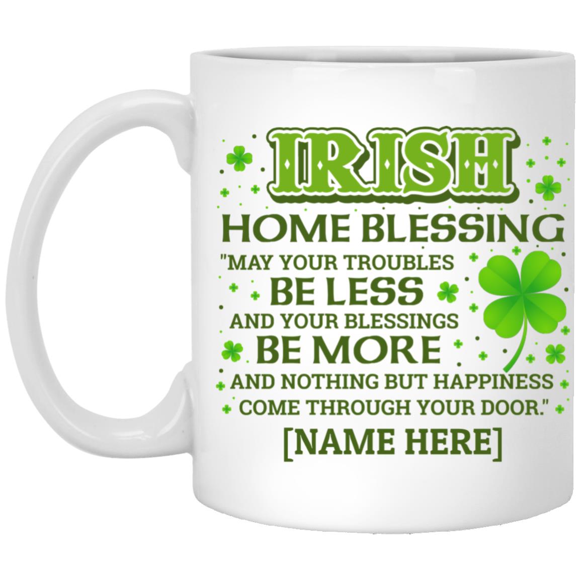Personalized Irish Mug, White, 11 oz. White Mug Personalized Irish Mug, White, 11 oz. White Mug