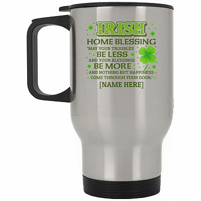 14 oz. Silver Travel Mug