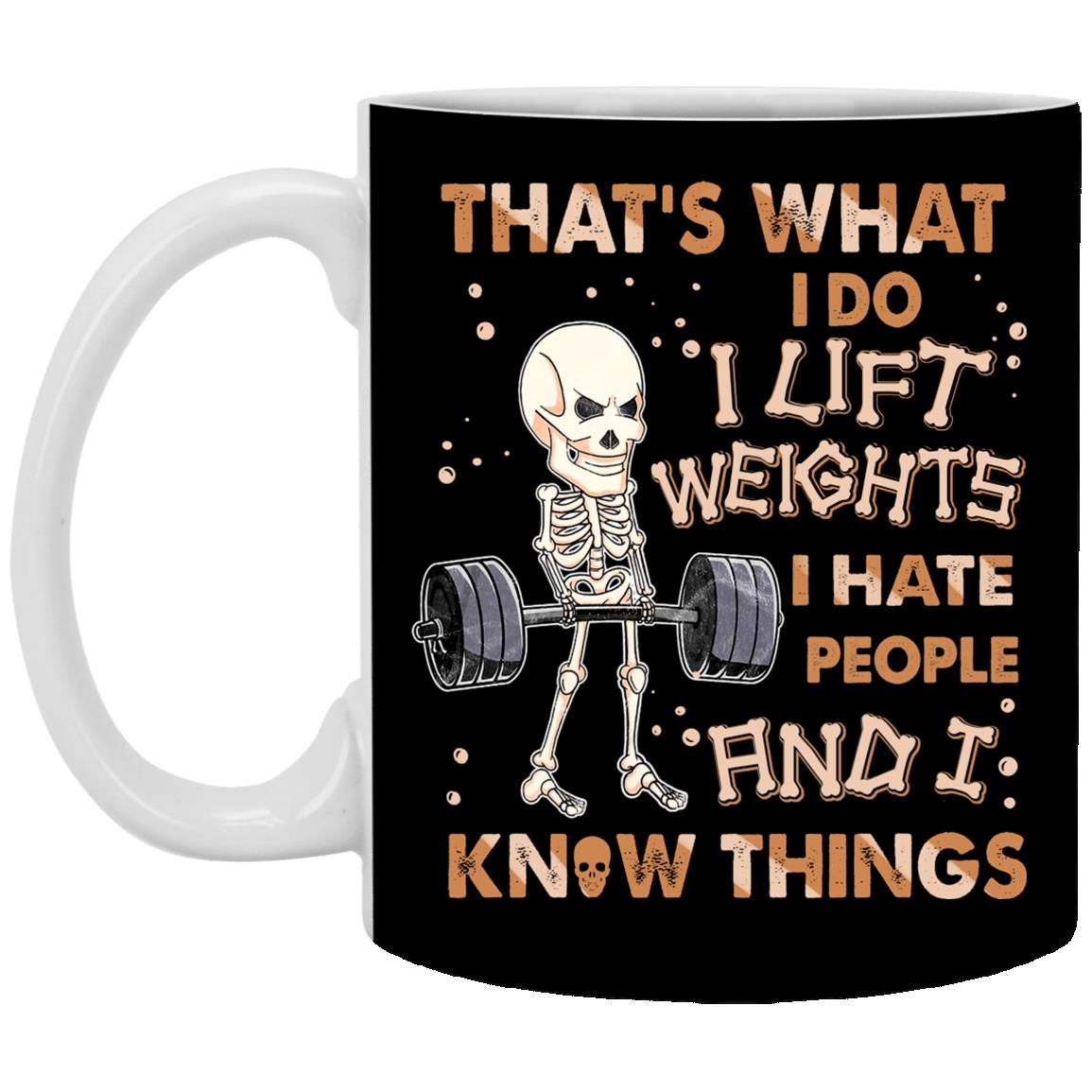 Skull Mug, Black, 11 oz. White Mug Skull Mug, Black, 11 oz. White Mug