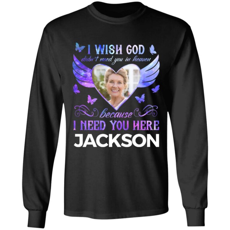 Custom Photo I Need Hoodie, Black, Long Sleeve