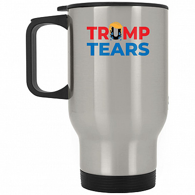 14 oz. Silver Travel Mug