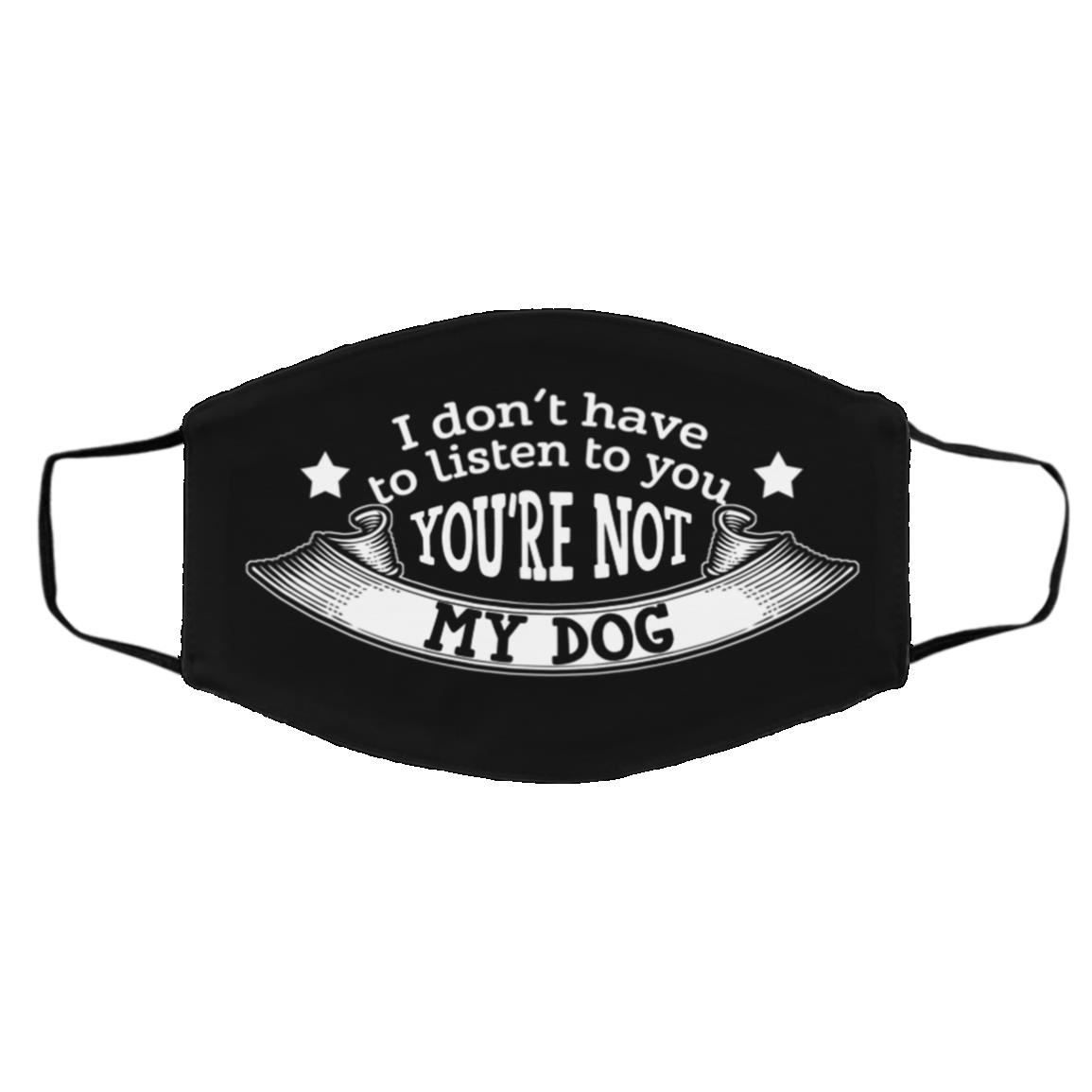 Dog Mask, Black, Cloth Face Cover – Medium/Large Dog Mask, Black, Cloth Face Cover – Medium/Large