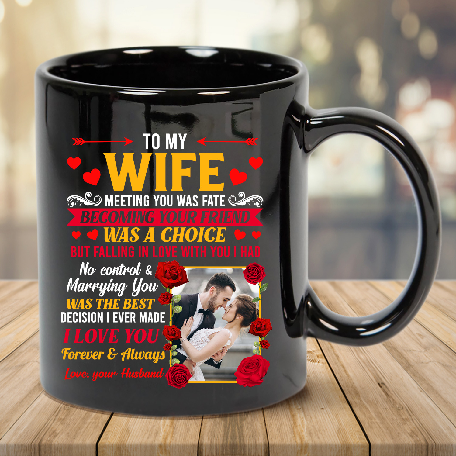 4VT. To My Wife Meeting You Custom mug mk1
