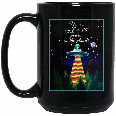 15 oz. Black Mug