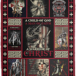 Knight A Child of God Blanket, White, Cozy Plush Fleece Blanket - 50x60