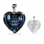 To My Wife If I Had To Choose Between Loving You And Breathing I Love You Heart Pendant Necklace - Heart Luxury Necklace (Silver)