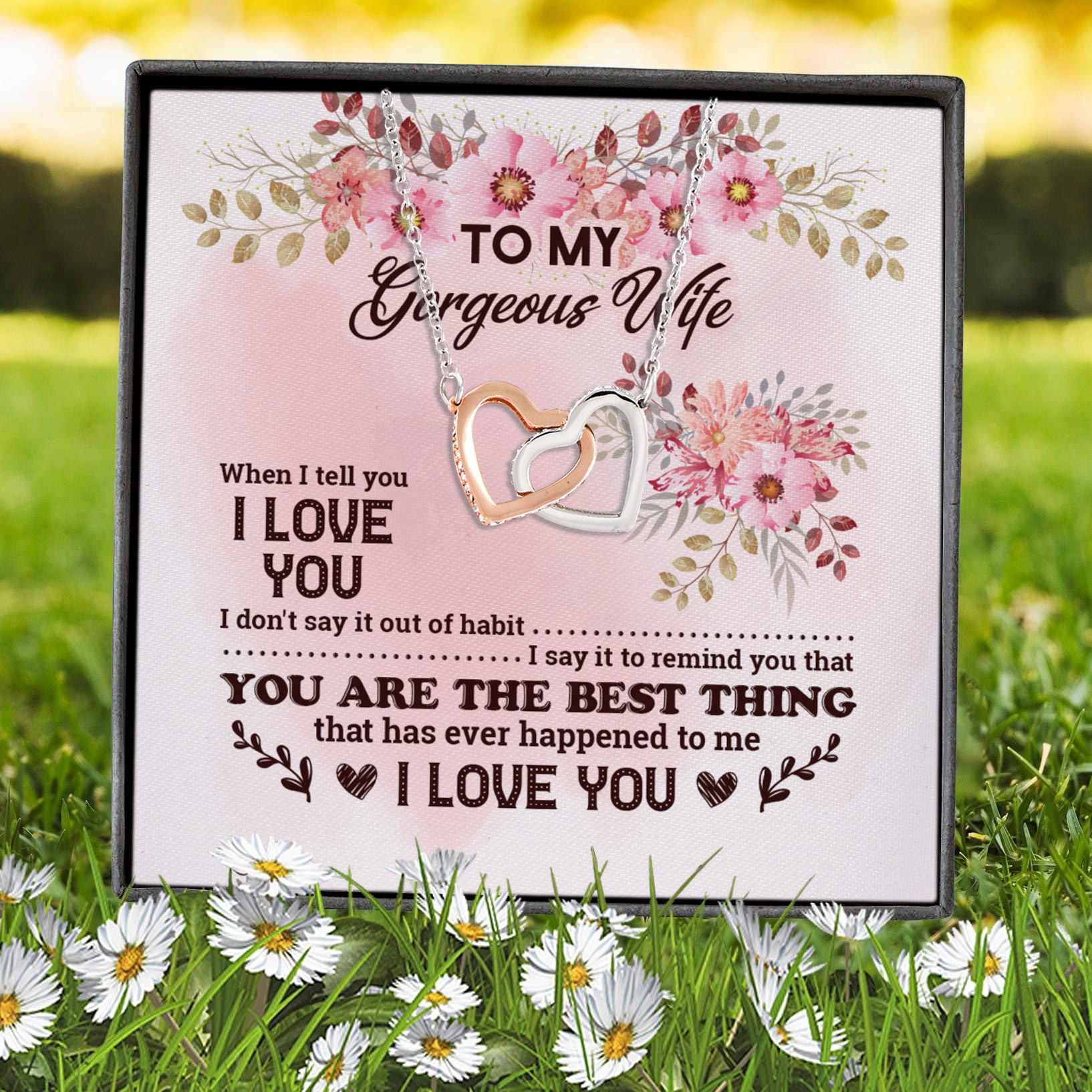 10Th. Tell you I Love You card (4) Interlocking Hearts Necklace 7